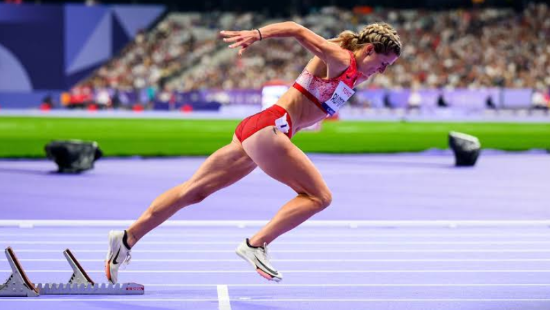 Athletics 2026 stadium scene with track and field atmosphere